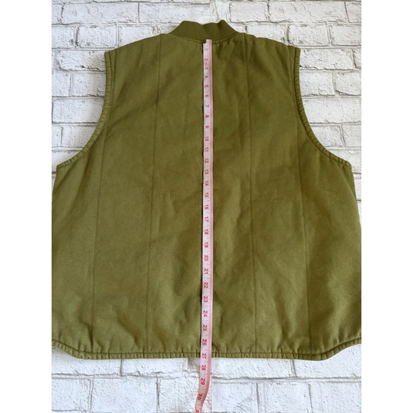 Nike Sportwear Life Padded Canvas Vest Moss Green Men's Size Large Outdoor - Picture 10 of 10